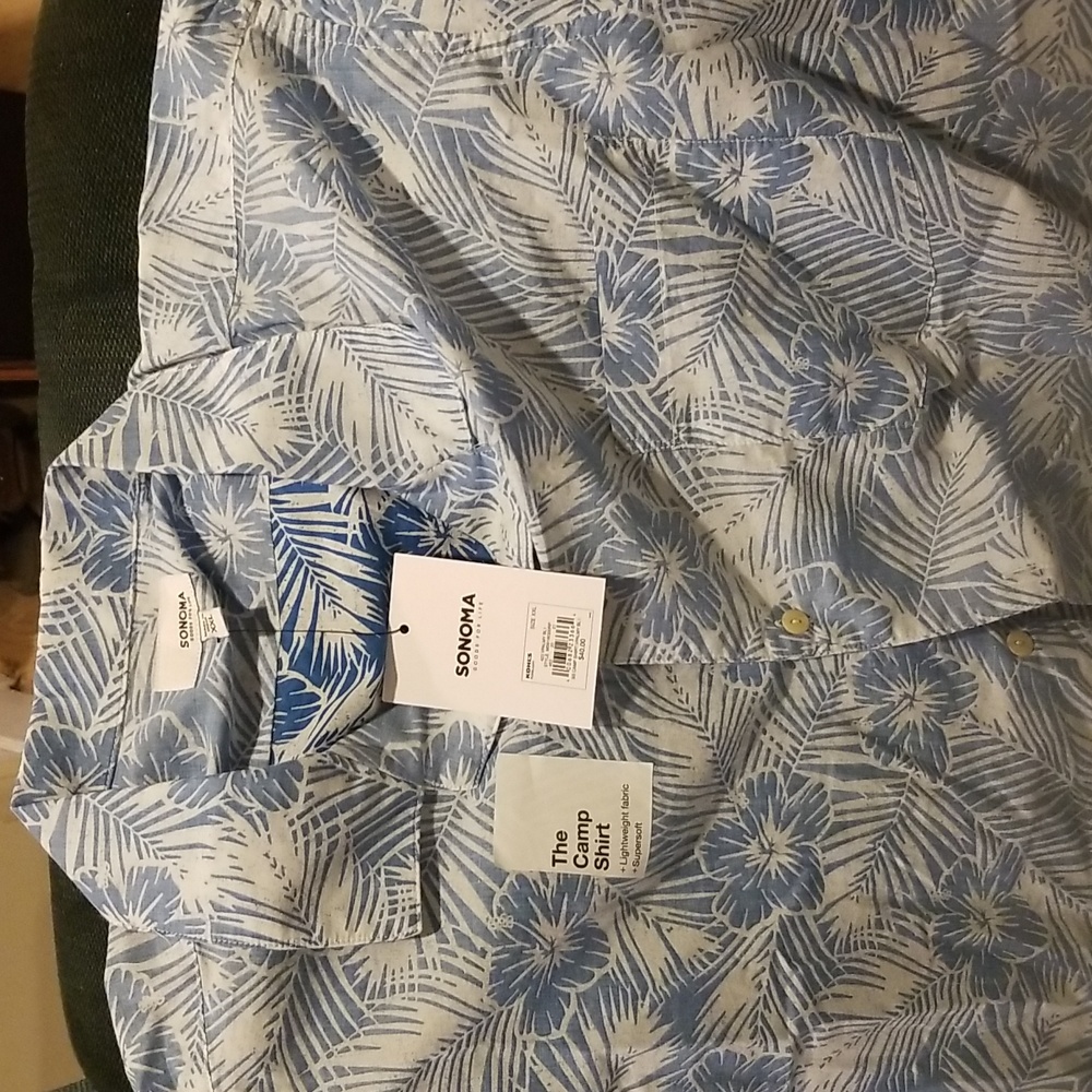 Sonoma 100% Cotton Men's shirt with tag, XXL